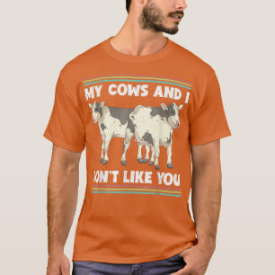 Funny Farmer Koe Lover Boerderij Animal Farming Ko T-shirt