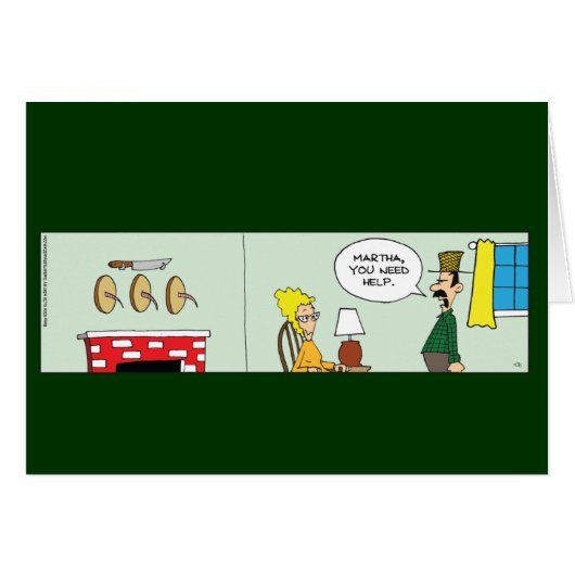 Funny Farmer's vrouw Kaart (Voorkant Horizontaal)