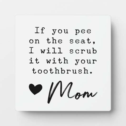 Funny Farmhouse Kind Bathroom Sign Fotoplaat (Voorkant)