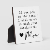 Funny Farmhouse Kind Bathroom Sign Fotoplaat (Voorkant)