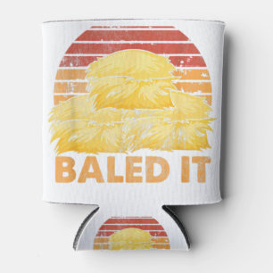 Funny Farming Baled It Boerderij Joke Hay Bale Pun Blikjeskoeler