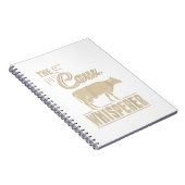 Funny Farming Koe Lover Farmer Gifts Retro Koe Whi Notitieboek (Rechterzijde)