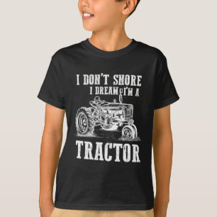 Funny Farming Tractor Driver Snoring Farmer T-shirt