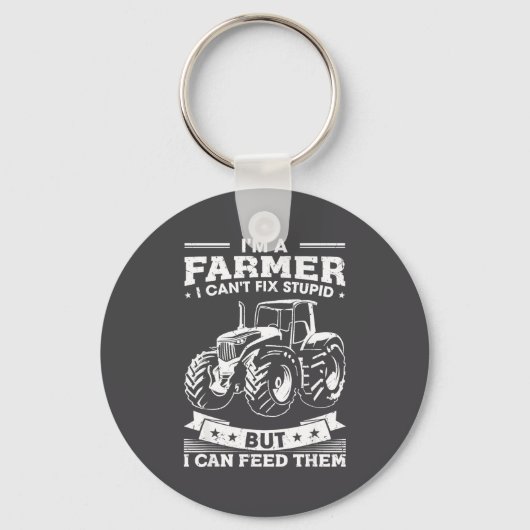 Funny Farming Tractor I'm A Farmer I Feed People  Sleutelhanger (Voorkant)