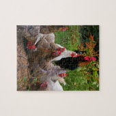 Funny Farmyard Chickens & Rooster Jigzaag Puzzle Legpuzzel (Horizontaal)