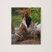 Funny Farmyard Chickens & Rooster Jigzaag Puzzle Legpuzzel (Verticaal)