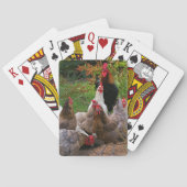 Funny Farmyard Chickens & Rooster-speelkaarten Speelkaarten (Achterkant)