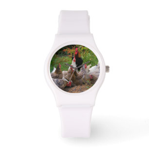 Funny Farmyard Chickens Rooster Sporty Watch Horloge