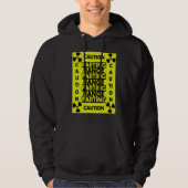 Funny Fart Costume Caution Farting Range Joke Hoodie (Voorkant)