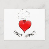 Funny Fart Heart Briefkaart (Voorkant)