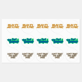 Funny Fart Humor Labels