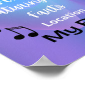 Funny fart humor muziekfestival poster (Hoek)