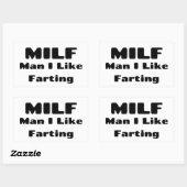 Funny Fart Humor Rechthoekige Sticker (Vel)