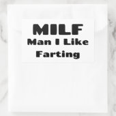 Funny Fart Humor Rechthoekige Sticker (Tas)