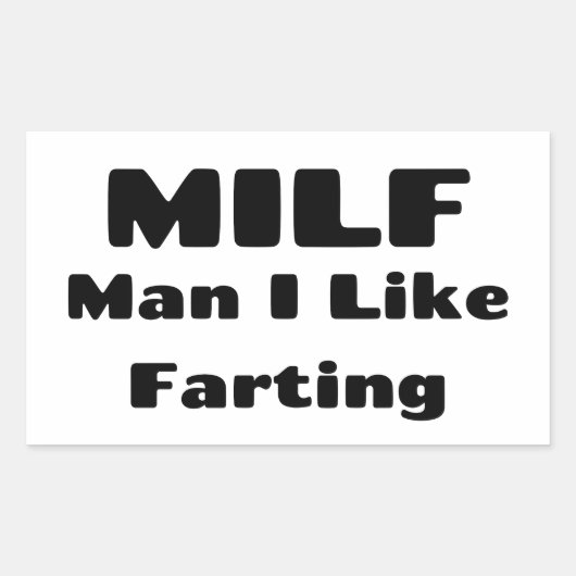 Funny Fart Humor Rechthoekige Sticker (Voorkant)