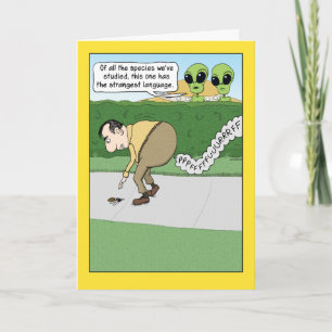 Funny Fart Language Birthday Card Kaart