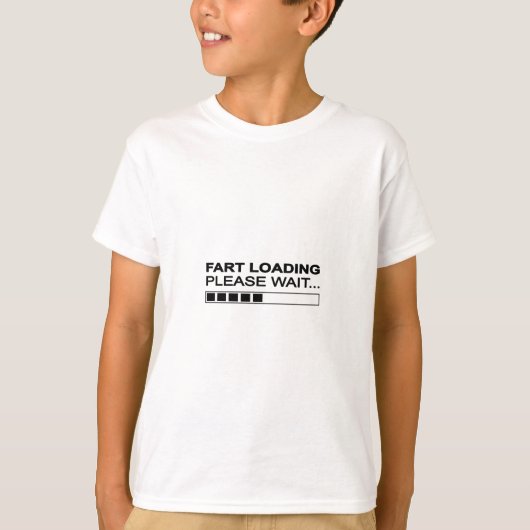 Funny Fart Loading T-shirt (Voorkant)