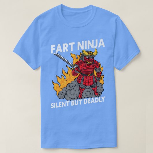 Funny Fart Ninja Silet, Deadly Ninja Samurai ( T-shirt (Design voorkant)