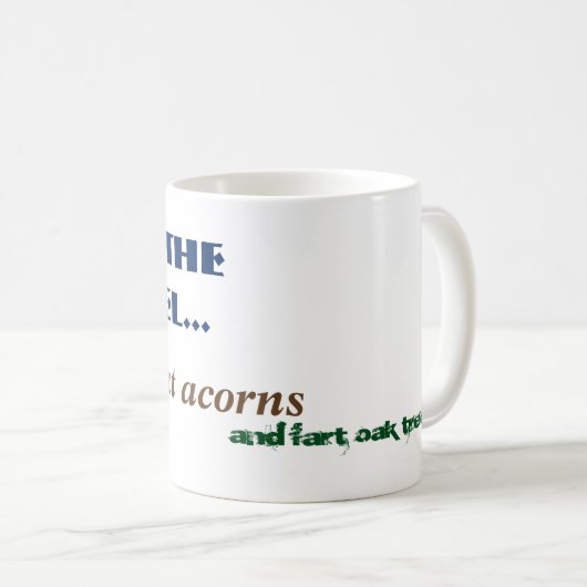 Funny Fart Squirrel Woodland Animal Comedy Koffiemok (Voorkant rechts)