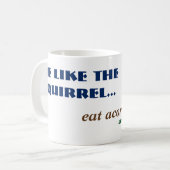 Funny Fart Squirrel Woodland Animal Comedy Koffiemok (Voorkant links)