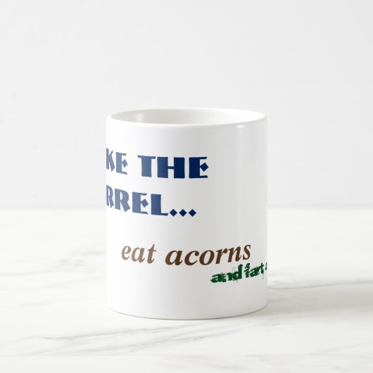 Funny Fart Squirrel Woodland Animal Comedy Koffiemok (Center)