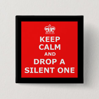 Funny fart vierkante button 5,1 cm