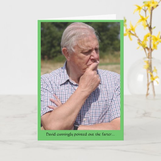 Funny Farter Kaart (Gele Bloem)