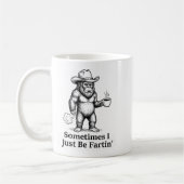 Funny Farting Bigfoot Cowboy Sometimes I Just Be F Koffiemok (Links)