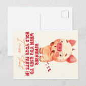 Funny Farting Briefkaart (Voorkant / Achterkant)