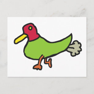 Funny Farting Duck Briefkaart