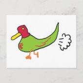 Funny Farting Duck Briefkaart (Voorkant)