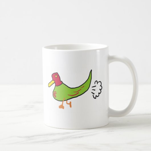 Funny Farting Duck Koffiemok (Rechts)