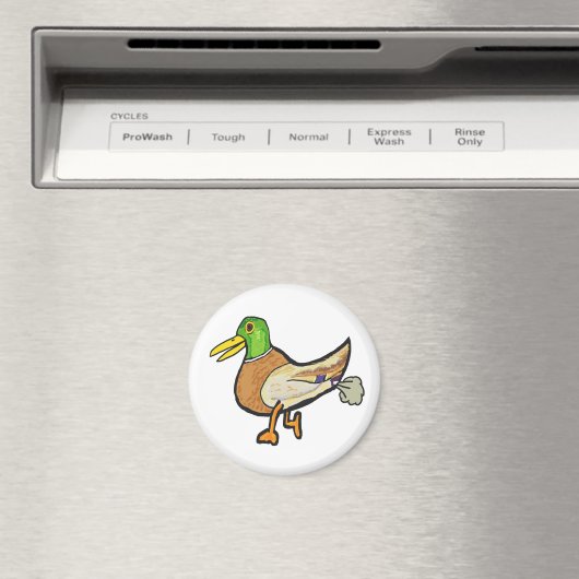 Funny Farting Duck Magneet (Insitu (Vaatwasser))