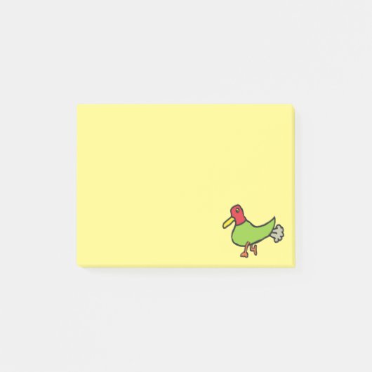 Funny Farting Duck Post-it® Notes (Voorkant)