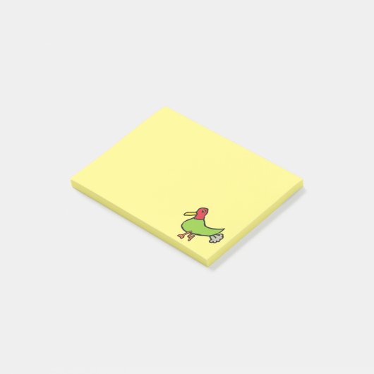 Funny Farting Duck Post-it® Notes (Schuin)