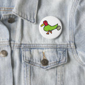 Funny Farting Duck Ronde Button 5,7 Cm (In situ)