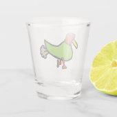 Funny Farting Duck Shot Glas (Achterkant)