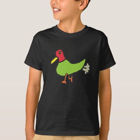 Funny Farting Duck T-shirt (Voorkant)