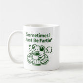 Funny Farting Frog Froglet Fart Sometimes I Just B Koffiemok (Links)