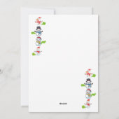 Funny Farting Snowmen Feestdagenkaart (Achterkant)