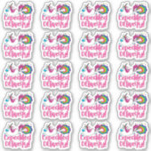 Funny Farting Unicorn - Versnelde levering Sticker (Voorkant)