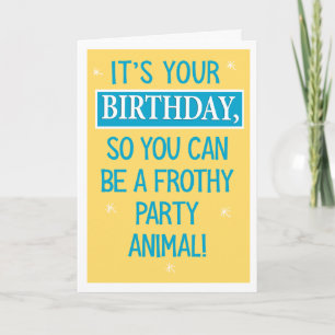 Funny Farty Sloth Birthday Kaart