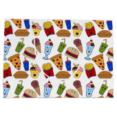 Funny Fast Food Gift Bag Groot Cadeauzakje (Achterkant)