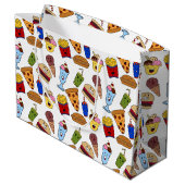 Funny Fast Food Gift Bag Groot Cadeauzakje (Achterkant Gekanteld)