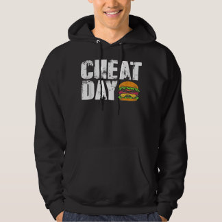 Funny Fast Food Hamburger Cheeseburger Cheat Day Hoodie