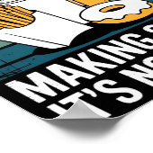 Funny Fast Food Ison Tester Gift Retro Dad Tax Poster (Hoek)