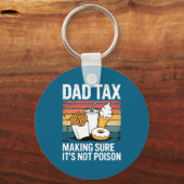 Funny Fast Food Ison Tester Gift Retro Dad Tax Sleutelhanger (Voorkant)