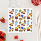Funny Fast Food Paper Nspkins Servet (Insitu)
