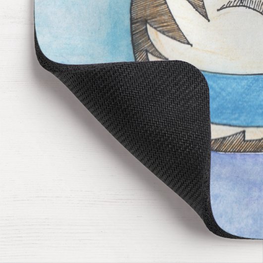 Funny Fat Cat Original Mousepad Muismat (Hoek)