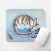 Funny Fat Cat Original Mousepad Muismat (Met muis)